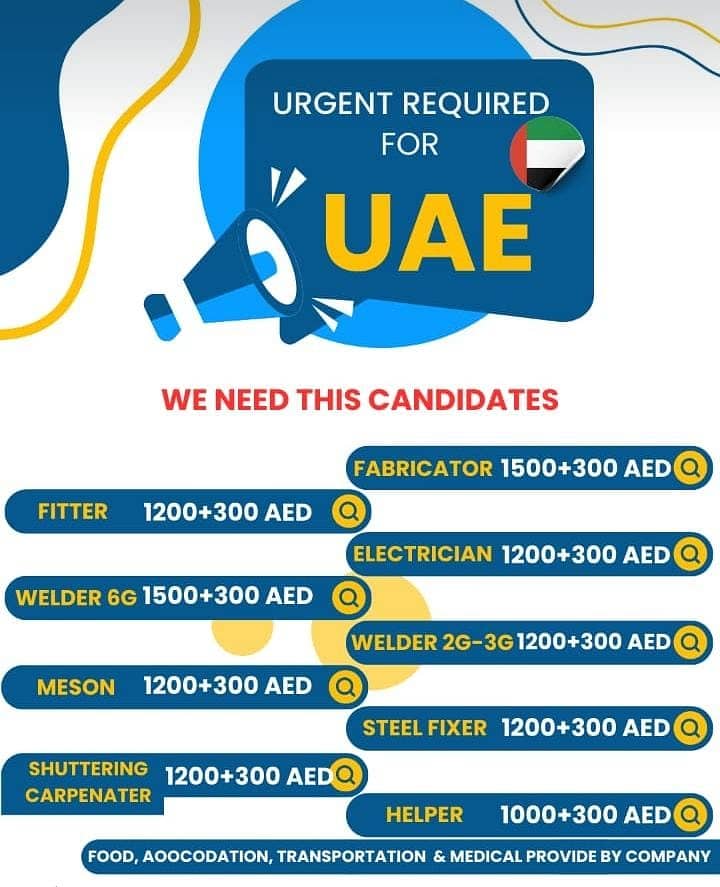 jobs and Visas for dubai and Saudi Arabia Whatsapp#03319695637 0