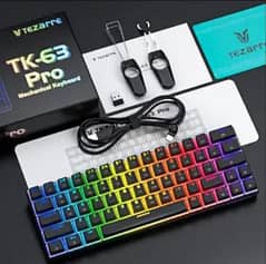 rgb tezzare tk-63  machenical keyboard