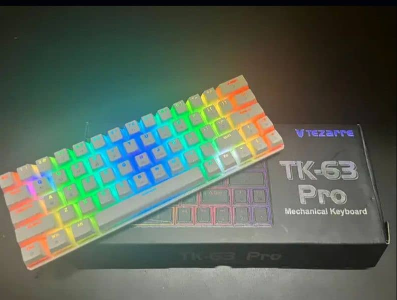 rgb tezzare tk-63  machenical keyboard 3