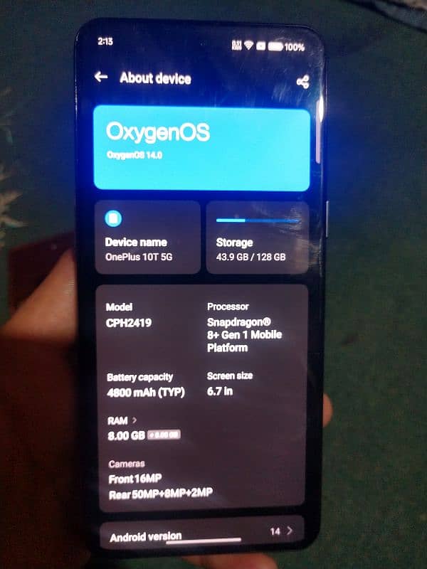 OnePlus 10t 5G non pta 8/128 condition 10/9 0