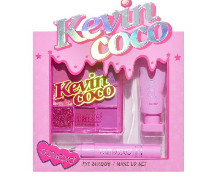 9-colour pink makeup kit/Kevin Coco 5