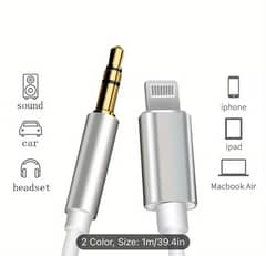 Lightning to AUX Cable for iPhone – High-Quality Audio Adapter