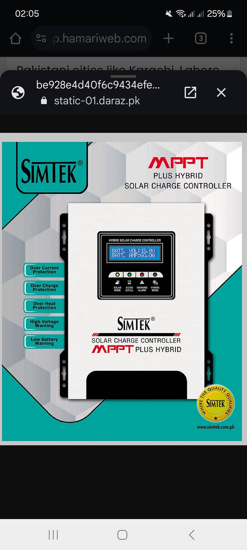 Simtek 60A mppt 0