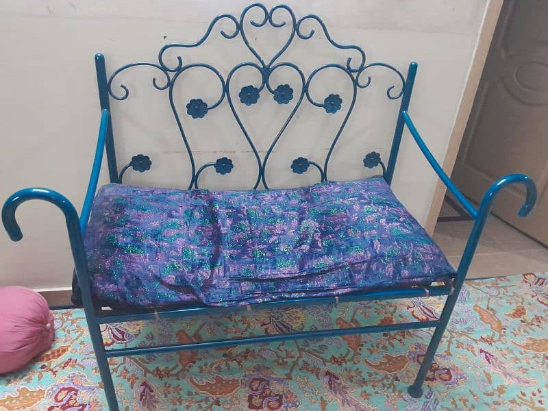 iron bed, side tables, Dressing table, with sofa 9