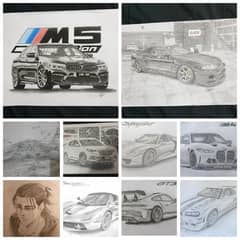 All types of Sketches and paintings available