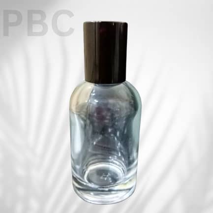 Round 50ml Perfume Bottle with Shine Black Cape 70 Pcs / CTN 4