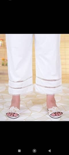 AlKaram White trousers for women