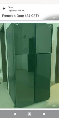 new double door fridge for sale just 165k patches in 265k