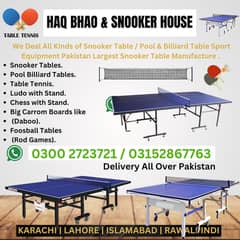 Table Tennis / Foot Ball Game / Foos ball Game / Tennis Table / Ludo