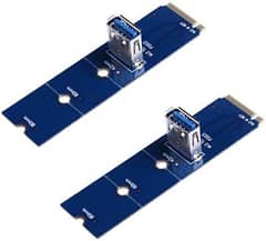 2pcs NGFF M. 2 to USB 3.0 Transfer Card M2 M Key to USB3.0 Adapter