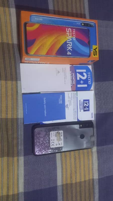 Tecno spark 4 3GB/32GB Dual Sim Pta official approved 0319-7287245 5