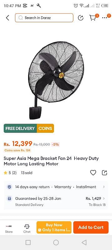 24" bracket fan super Asia 2