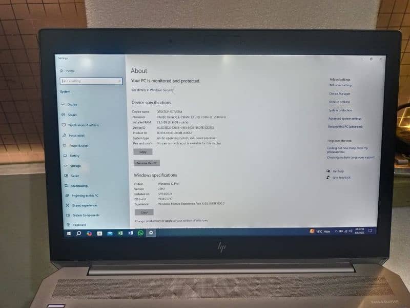 Hp Zbook Xeon 1