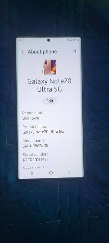 Samsung note 20ultra 12 256gb 5g 5