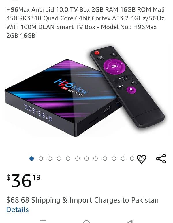 h96 max 4k Android tv box 5