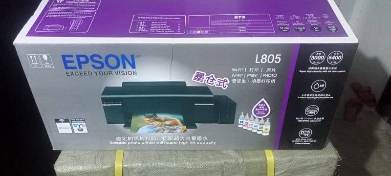 Original Epson L805 Printer with 674 ink (without Warranty 1