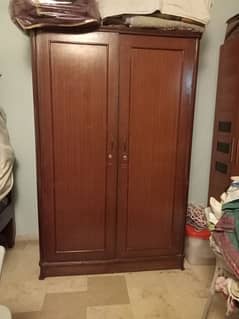 Wardrobes/ Almari wood (two) for sell in Sehar Commercial DHA phase 7