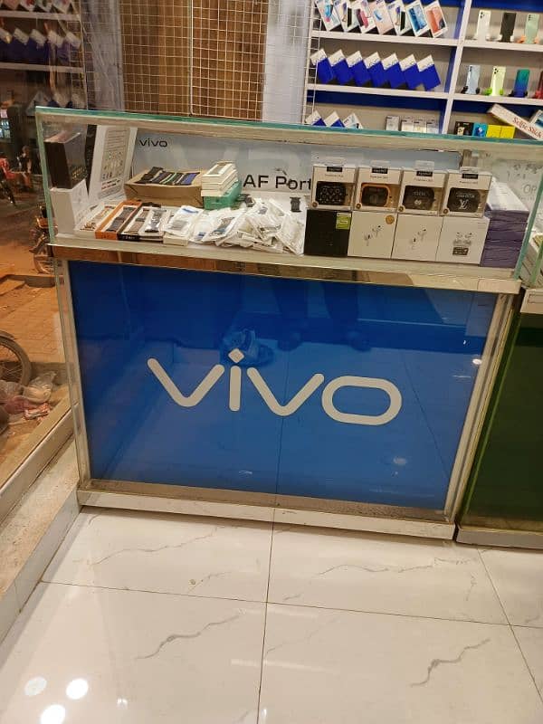 Mobile Counter 3.5ftRed 15000 Oppo Vivo 4ft 18000 to 35000 & 6shelf 2