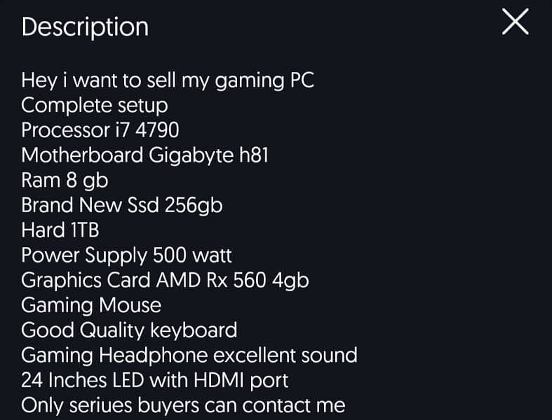 Core i7 Gaming PC for Sale 2