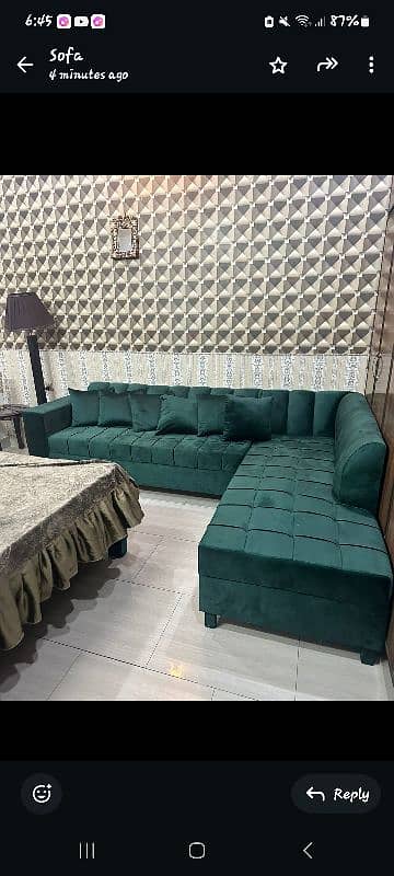 beautiful Lshape sofa for sale 1