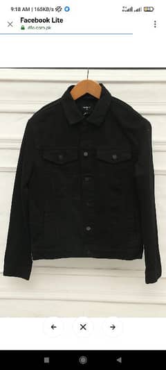 BLACK DENIM JACKET (JET BLACK)