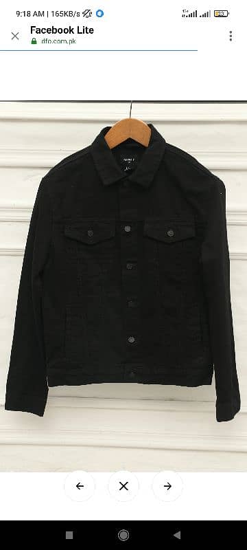 BLACK DENIM JACKET (JET BLACK) 0