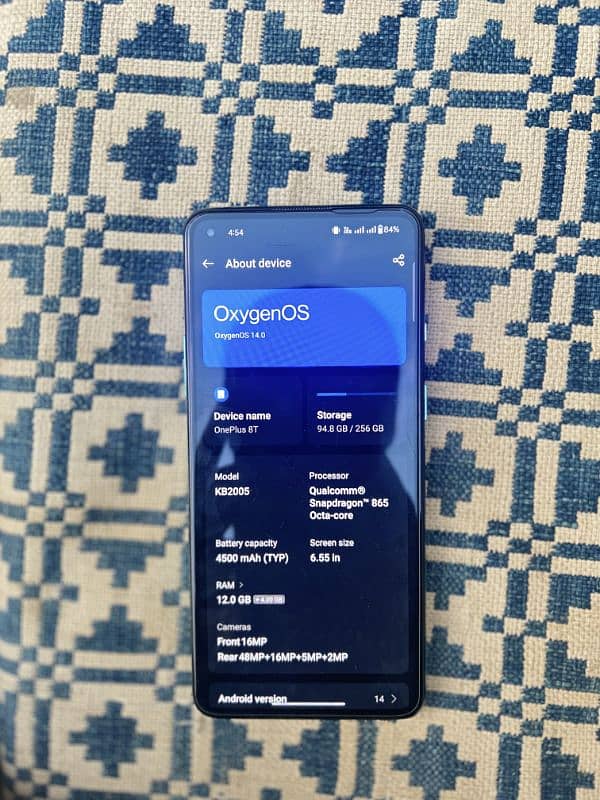 OnePlus 8T 12/256 Dual Sim Snapdragon 865 7