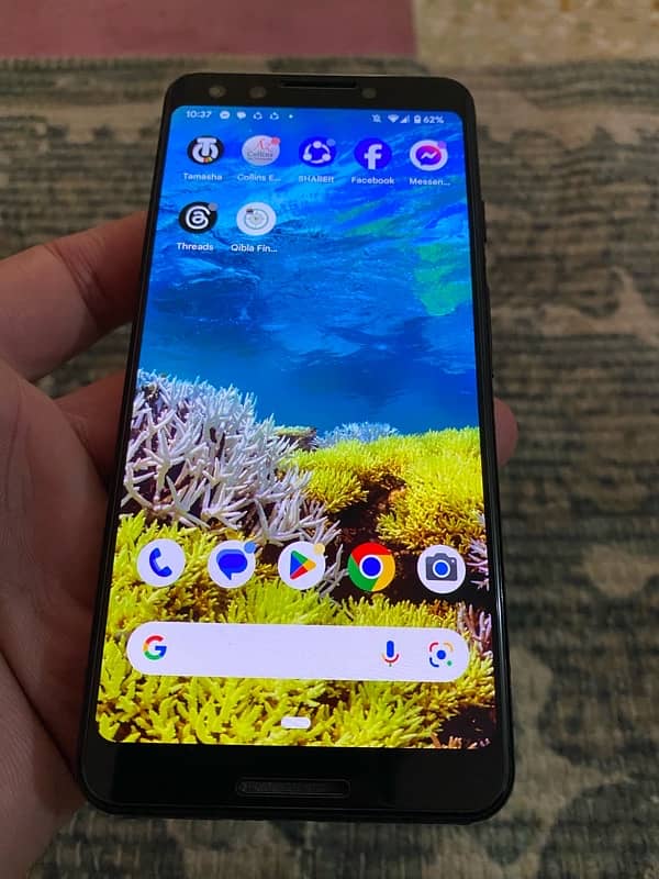 Google pixel 3 new condition pta approved hai 4gb ram 64gb memory 0