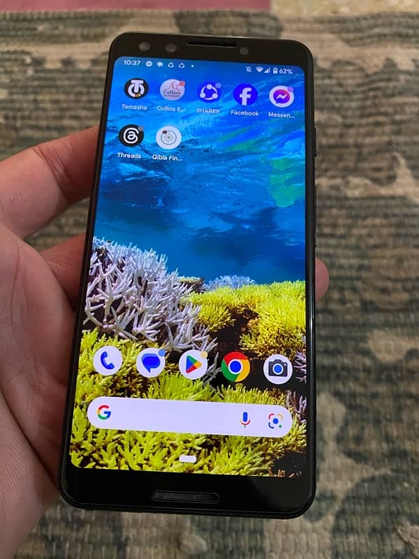 Google pixel 3 new condition pta approved hai 4gb ram 64gb memory 1