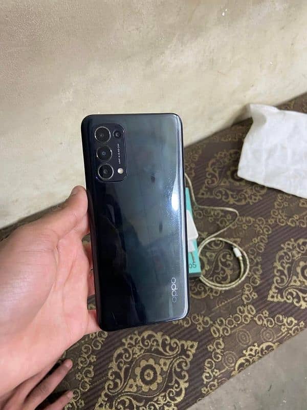 Oppo reno 5 with Box charger Minor glass break from corner 6