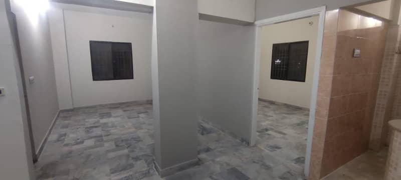 Flat 3 Beds DD 2nd Floor West Open in Erum Heights Block 13 Gulistan e Jauhar 5