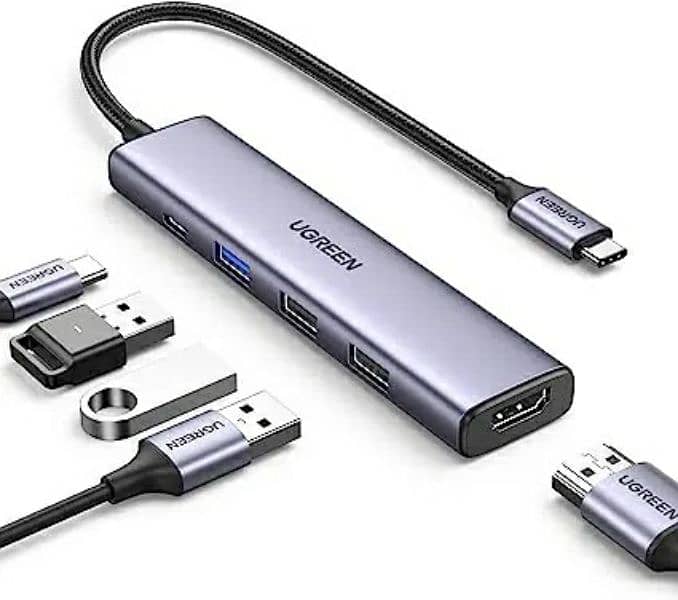 UGREEN 15495 Revodok 105 USB C Hub 5 in 1 Multiport Adapter 0