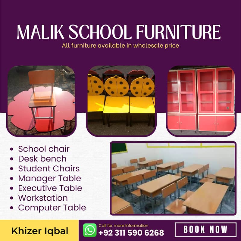 School Furniture - Student Chair - Office Furniture - Study Table 0