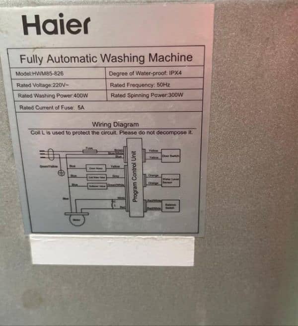 fully automatic washing machine 5