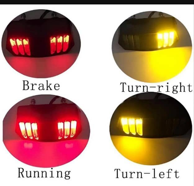 Universal Motorbike back light with indicator DRL 1