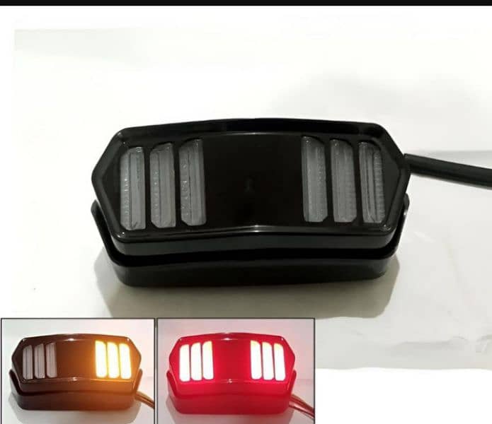 Universal Motorbike back light with indicator DRL 4