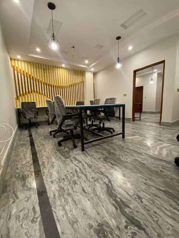 Furnish Office for rent in Johar Town for (Call center + Software house + Marketing office and other setup as you want) 26