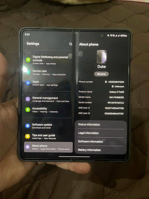 Samsung Fold 5 - 12 GB / 512 GB - PTA Approved 6