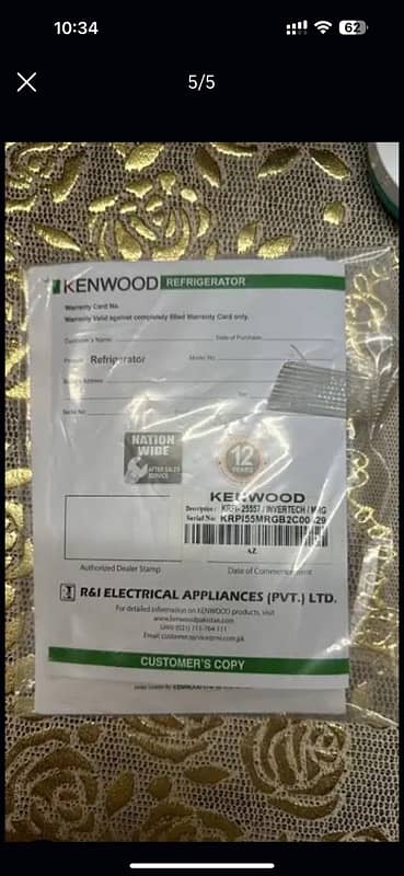 Kenwood Fridge Invertor Box Packed 4