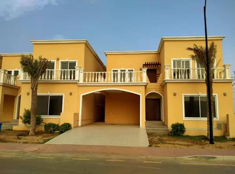 350sq yd 4Bed DDL Sports Villas with 100sq yd BackYard LAWN For Sale In Bahria Town Karachi 0