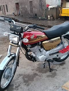 Honda cg125 self start gold adition