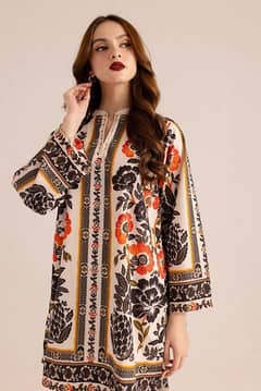 Stylish women printed stitched shirt & trouser