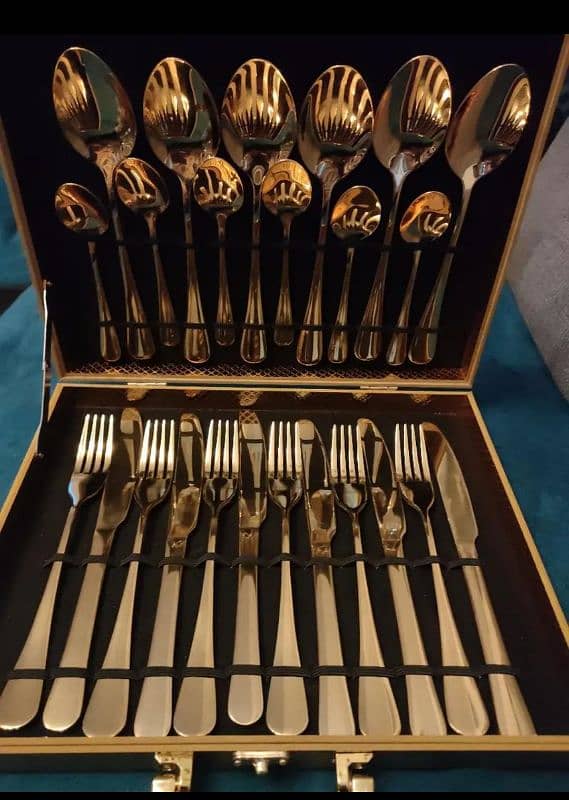 PRICE 8999. . . . Elegant 24pcs Stainless Steel Cutlery Set 1