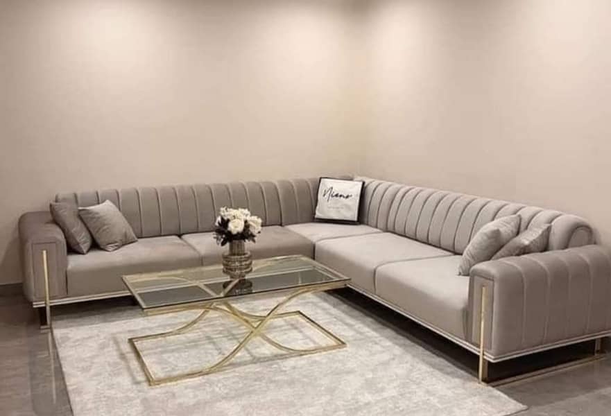 Sofa Set - Poshish Sofa - Luxury Sofa - L Shape Sofa - Corner Sofa Set 2