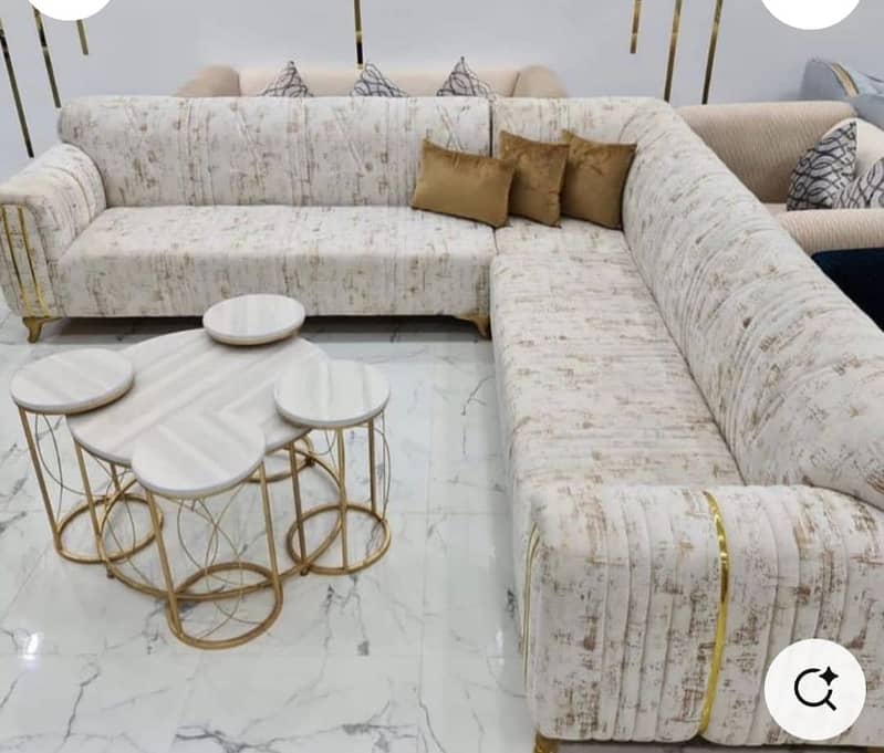 Sofa Set - Poshish Sofa - Luxury Sofa - L Shape Sofa - Corner Sofa Set 3