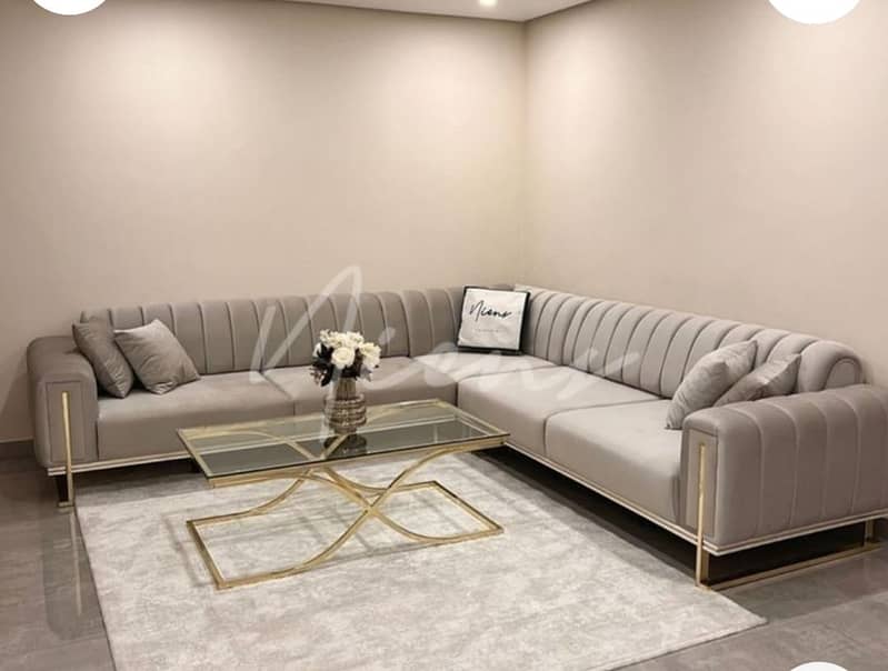 Sofa Set - Poshish Sofa - Luxury Sofa - L Shape Sofa - Corner Sofa Set 4