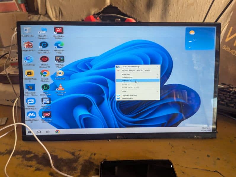 dell gaming monitor bezlless 75hz display refresh rate 3