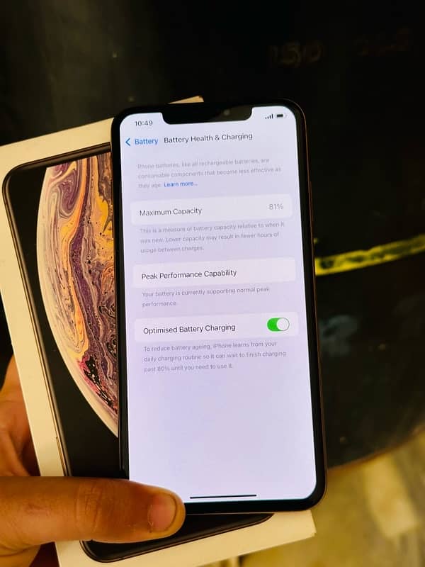 iphone xsmax 256gb pta dual sim approved with box 6