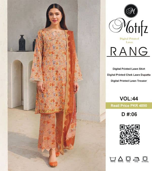 Motifz lawn 3 piece Digital print lawn 6