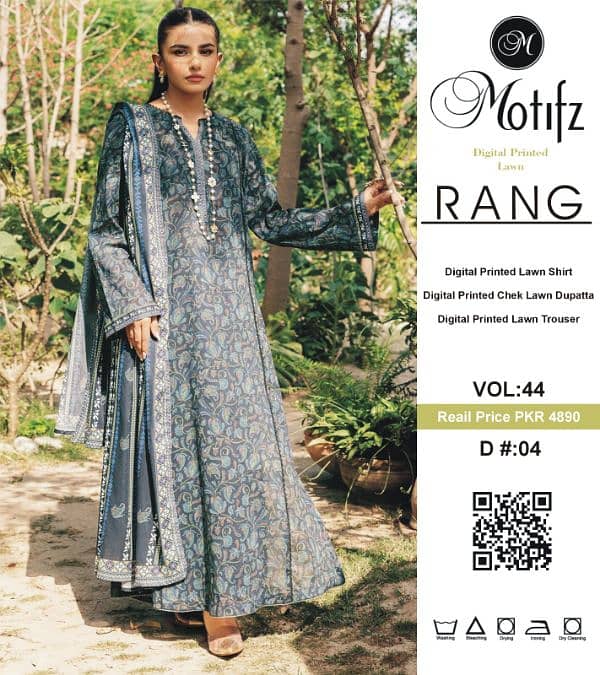 Motifz lawn 3 piece Digital print lawn 7